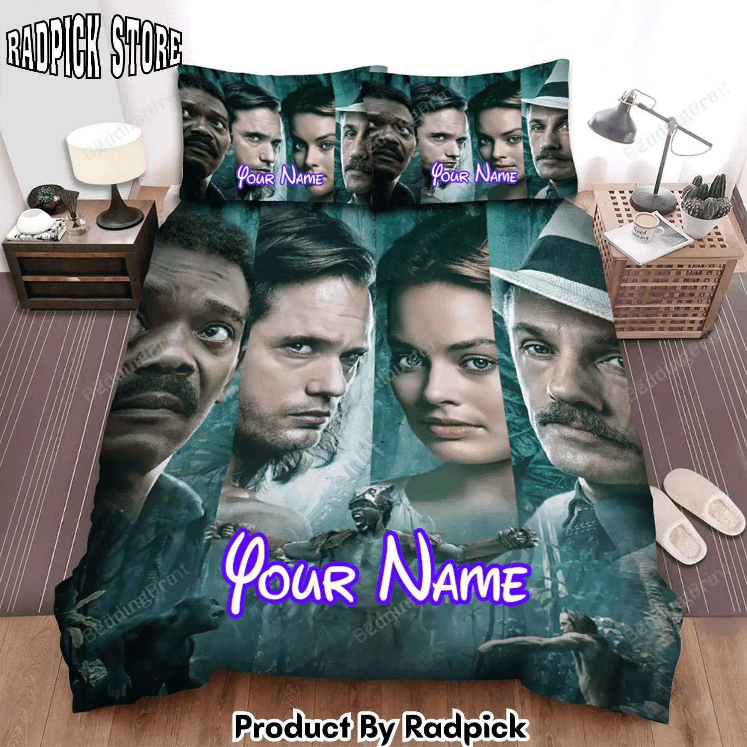 Radpick the legend of tarzan movie poster 4 bed sheets duvet cover personalized name bedding sets rp3271137